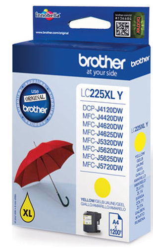 Brother LC-225XLY ink cartridge 1 pc(s) Original High (XL) Yield Yellow Brother LC-225XLY ink cartridge 1 pc(s) Original High (XL) Yield Yellow